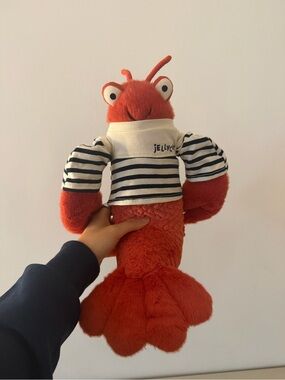 Jellycat Red Lobster Plush with Striped Sailor Top